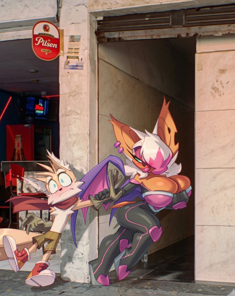 1boy, 1girls, 2026, 2d (artwork), alleyway milf (meme), ass, bat, bat ears, bat girl, bat humanoid, bat wings, big ass, big boobs, big breasts, big butt, big hips, big thighs, big tits, bigdad, blonde, blonde fur, blonde male, blue eyes, blush, blushing, boobs, boots, breasts, butt, colombia, double tail, female, fox, fox ears, fox humanoid, fox tail, furry, furry female, furry male, green eyes, high resolution, hips, huge ass, huge boobs, huge breasts, huge butt, huge hips, huge thighs, huge tits, imminent sex, latex, latex clothing, latex suit, long boots, long hair, male, male/female, massive boobs, massive breasts, massive tits, meme, multicolored hair, pink hair, rouge the bat, sega, sonic (series), sonic the hedgehog (series), tails the fox, thick thighs, thighhighs, thighs, tits, white hair, wide hips, wide thighs
