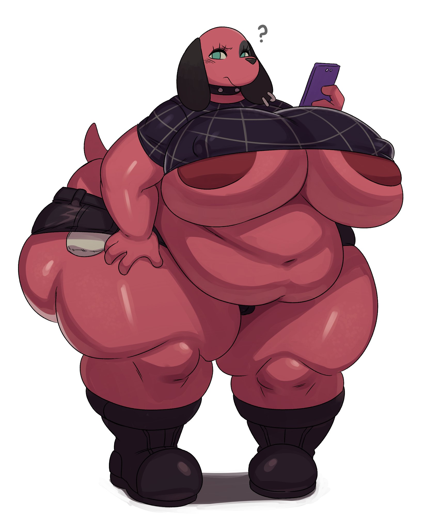 1girls, 2020, animal crossing, ass, bbw, blue eyes, breasts, cherry (animal crossing), chubby, fat, female, furry, gigantic ass, gigantic breasts, looking at viewer, nintendo, nipples, plump, solo, sssonic2, standing, tagme, thick thighs, thighs, wide hips