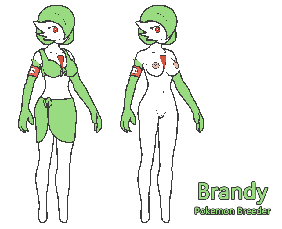 1girls arcnod brandy_(arcnod) breasts female gardevoir humanoid navel nintendo nipples nude original_character pokémon_(species) pokemon pokemon_(species) pokemon_rse pussy solo text video_games watermark