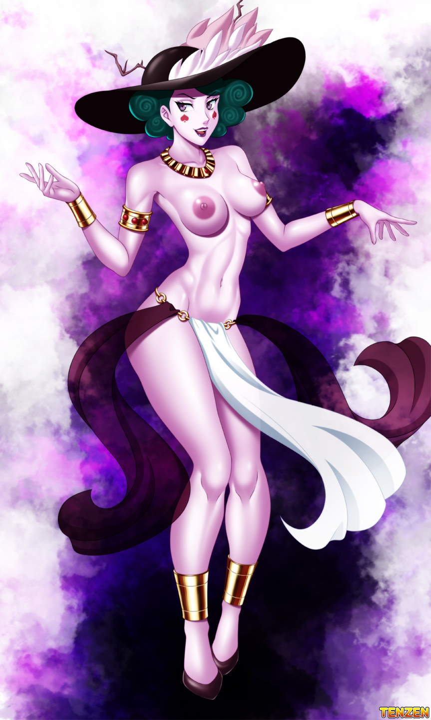 big_breasts breasts disney disney_channel disney_xd eclipsa_butterfly female green_hair nipples pale-skinned_female star_vs_the_forces_of_evil tenzen white_female