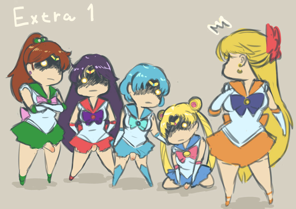 1girls 4futas ami_mizuno bishoujo_senshi_sailor_moon blonde_hair blue_hair bottomless bow breasts brown_hair chibi clothed clothing female fully_clothed futanari glowing_eyes human imminent_sex light-skinned_female light-skinned_futanari light_skin long_hair makoto_kino minako_aino mostly_clothed neone-x penis purple_hair rei_hino sailor_jupiter sailor_mars sailor_mercury sailor_moon sailor_venus short_hair skirt small_breasts standing usagi_tsukino