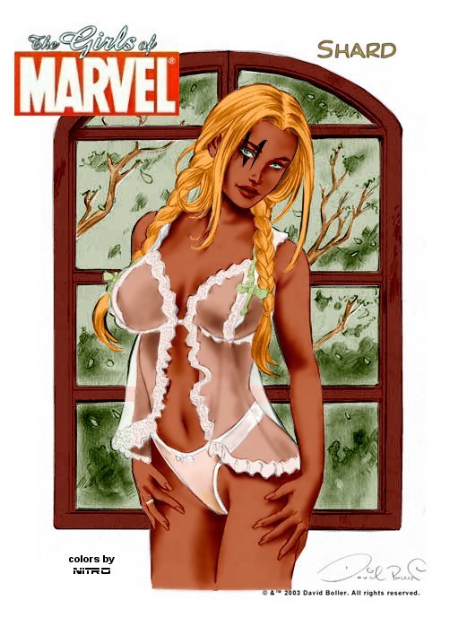 1girls 2003 breasts dark-skinned_female dark_skin david_boller female hourglass_figure marvel shard shard_(x-men) shard_bishop solo straight_hair tagme x-men