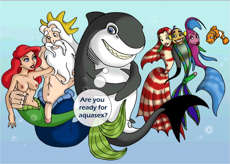 00s 2000s 2008 3girls 4boys angie_(shark_tale) anthro ariel black_hole_sun clownfish crossover disney disney_princess dreamworks dreamworks_animation dreamworks_pictures father_and_daughter female finding_nemo fish incest king_triton lenny_(shark_tale) lola_(shark_tale) male mermaid nipples oscar_(shark_tale) penis pixar shark shark_tale tagme text the_little_mermaid weird_crossover