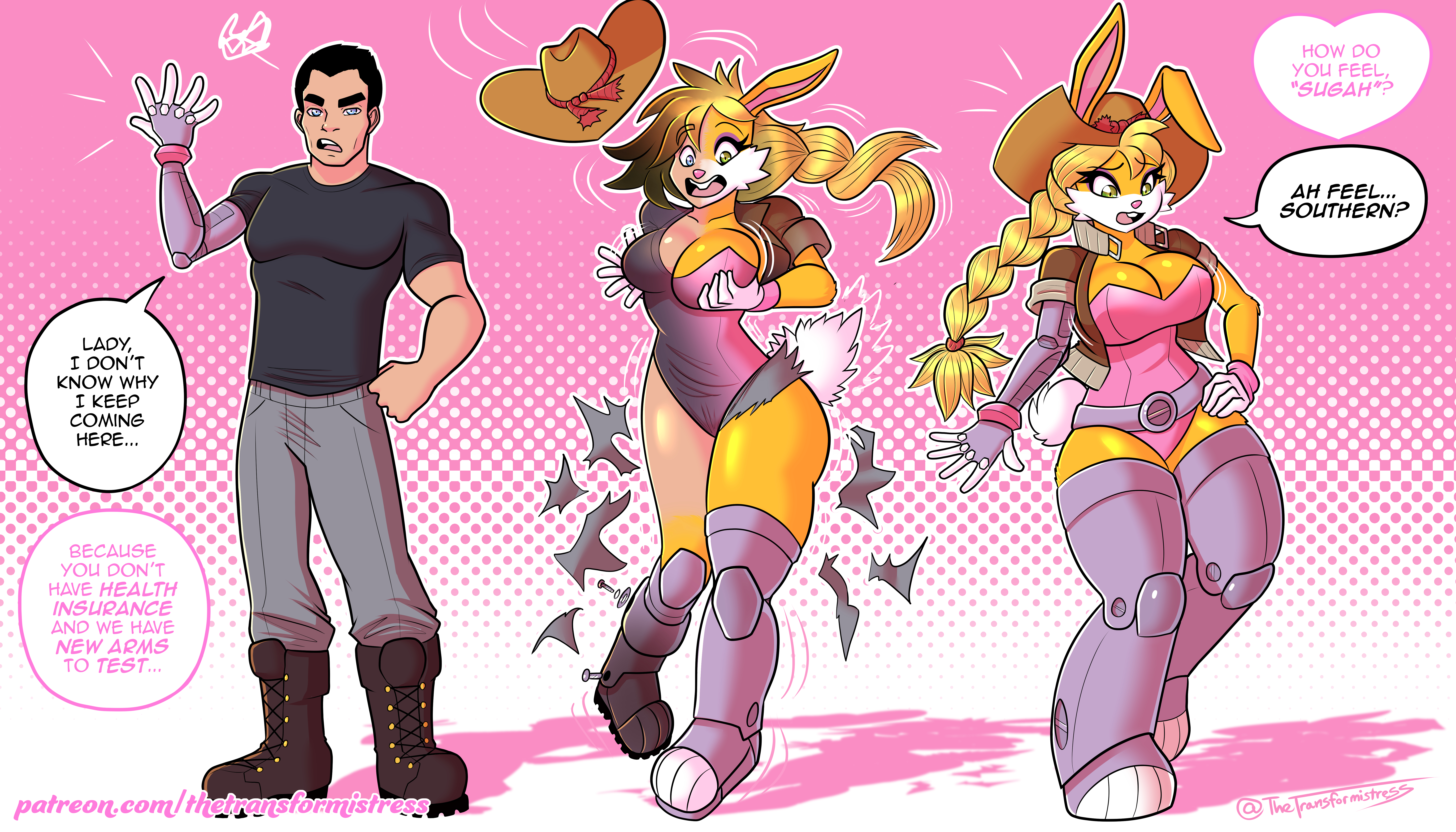 ass expansion, breast expansion, breast growth, breast growth (enlargement), breasts, bunnie rabbot, english text, female, furry, gender transformation, mtf transformation, species transformation, text, thetransformistress, transformation, transformation sequence