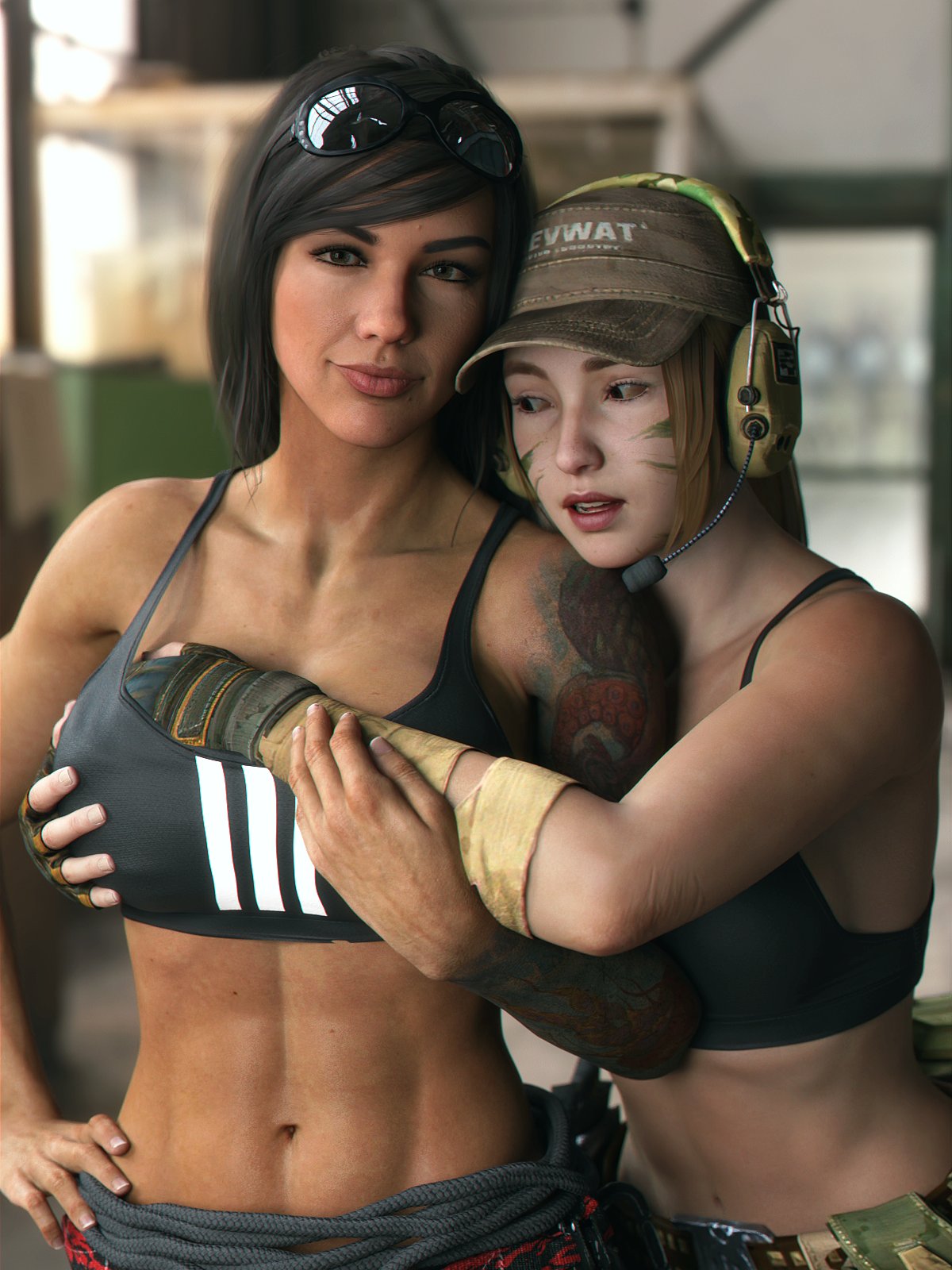 2girls 3d activision ass big_ass big_breasts breasts bust busty call_of_duty call_of_duty_mobile call_of_duty_modern_warfare_2_(2022) chest curvaceous curvy curvy_figure female female_focus hips hourglass_figure huge_breasts human infinity_ward large_breasts legs light-skinned_female light_skin lips mara_(cod) mature mature_female modern_warfare slim_waist thick thick_hips thick_legs thick_thighs thighs top_heavy urban_tracker voluptuous waist warzone wide_hips word2