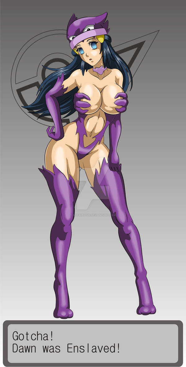 1girls arm_length_gloves blue_eyes blue_hair body_control brainwashed breasts choker cosplay dawn_(pokemon) elbow_gloves empty_eyes gloves hand_on_hip hat haunter haunter_(cosplay) highleg highleg_leotard hypnosis hypnotized large_breasts leotard long_hair looking_at_viewer midriff mind_control navel nintendo pokemon pokemon_dppt possession purple_leotard sigfried028 thighhigh_boots thighhighs