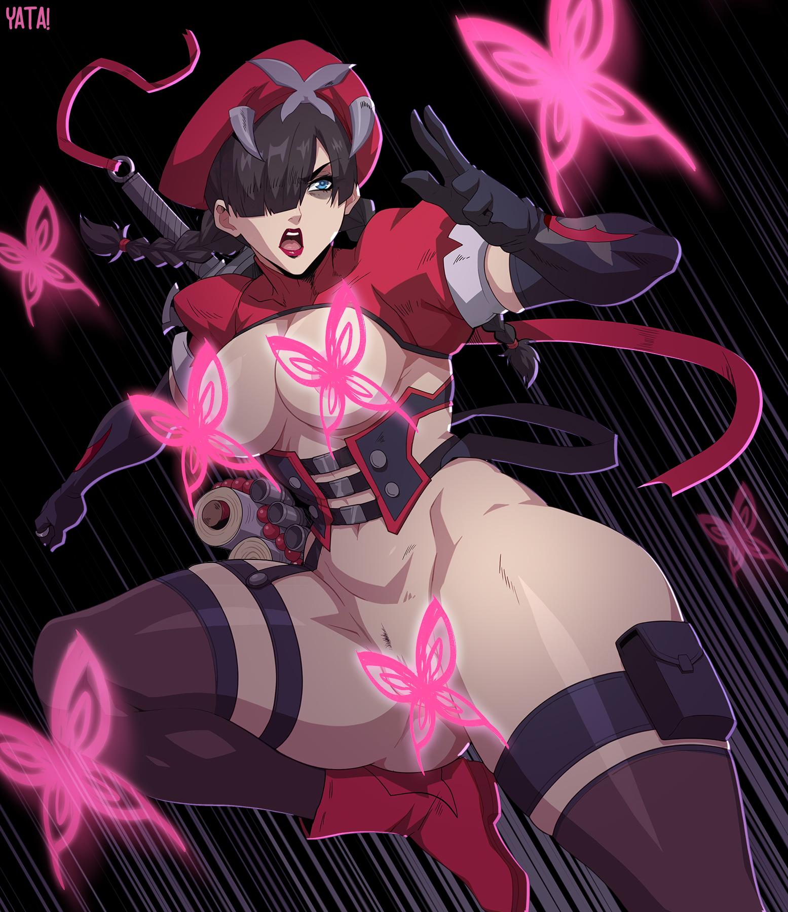 1girls, alternate version available, breasts, cleavage, female, female only, marvel, marvel rivals, psylocke, psylocke (marvel rivals), psylocke (sai) (blood kariudo), thick thighs, thighs, x-men, yatagarasupen