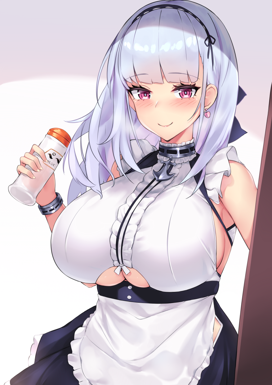 1girls, azur lane, big breasts, breasts, cleavage, dido (azur lane), female, female only, kuavera, large breasts, light skin, light-skinned female, looking at viewer, royal navy (azur lane), solo
