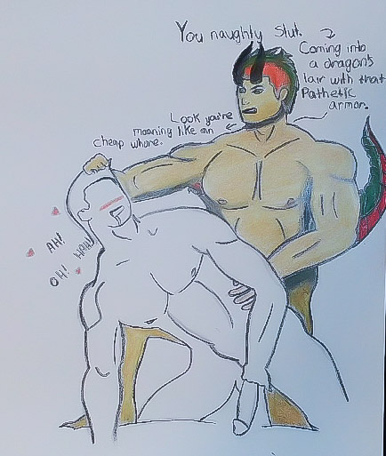 2boys armpit_hair blush darkredarts dirty_talk domination dragon gay green_eyes green_hair happy_sex kevin_parker male/male male_only moan moaning muscles nipples open_legs pubes pubic_hair pulling_hair red_hair shifter smile smirk tail transformation warrior weredragon yaoi