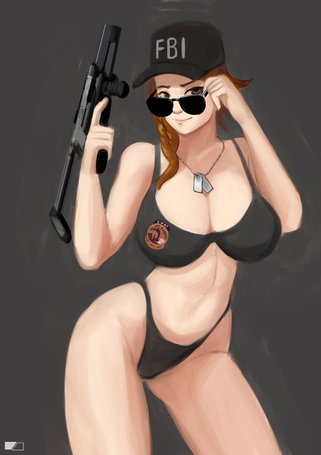 1girls, adjusting eyewear, adjusting glasses, ash (rainbow six), big breasts, bra, breasts, female, jewish, jewish female, looking over eyewear, looking over glasses, pin up, rainbow six, rainbow six siege, sports bra, sportswear, standing, sunglasses, tagme, tinted eyewear, tom clancy