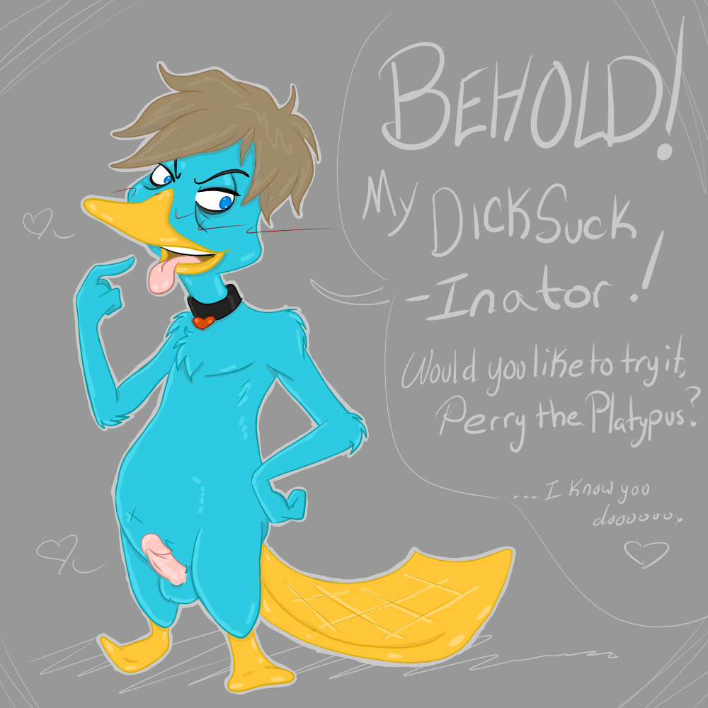 1:1 disney doofapus genitals humanoid_penis male male_only penis perry_the_platypus phineas_and_ferb