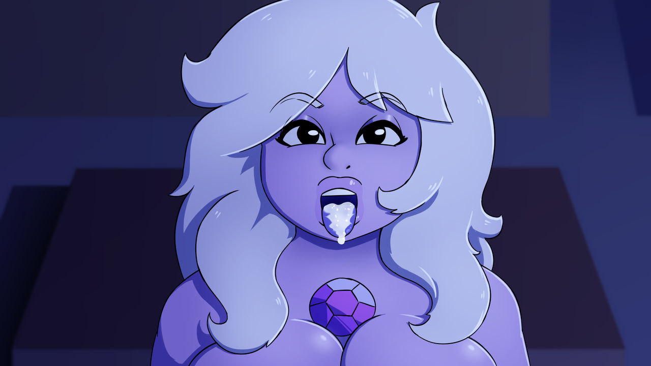 1girls, amethyst (steven universe), cum in mouth, digitalkaiju, female, steven universe, tagme
