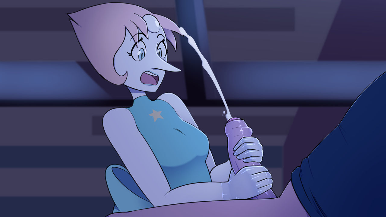 1girls digitalkaiju female handjob pearl_(steven_universe) steven_universe tagme unseen_male_face