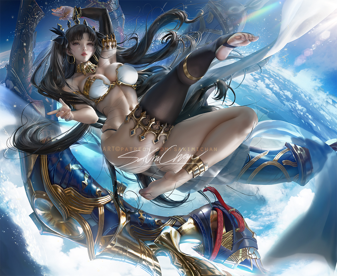 1girls, fate (series), fate/grand order, female, ishtar (fate), sakimichan, tagme
