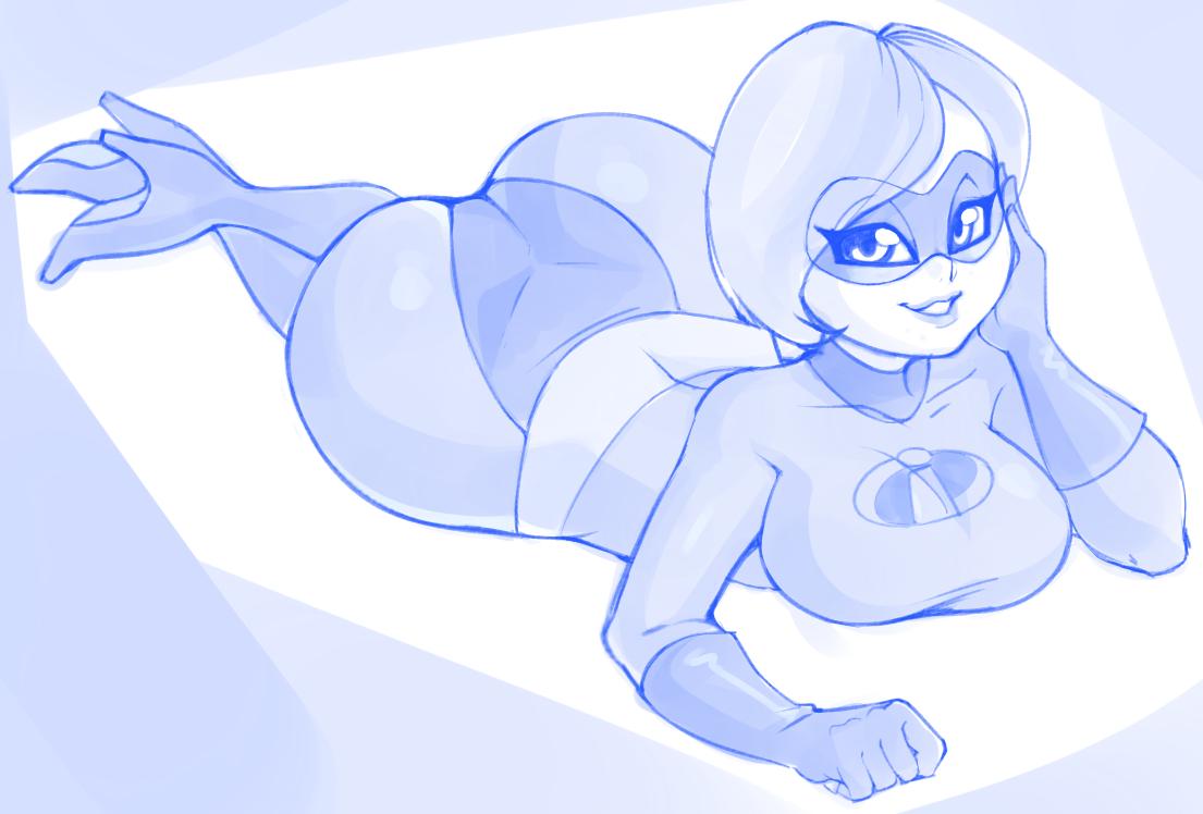 armwear, ass, big ass, clothing, creamygravy, disney, elastigirl, eyewear, female, footwear, handwear, helen parr, human, legwear, mask, monochrome, pixar, smooth skin, the incredibles