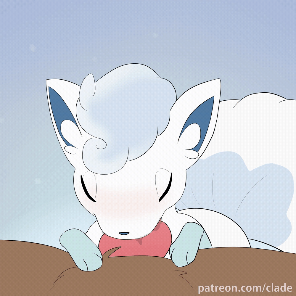 1:1, 1boy, 2d, 2d animation, alolan vulpix, ambiguous gender, animal genitalia, animal penis, animated, blinking, bodily fluids, canine, canine penis, clade, closed eyes, deepthroat, feet, fellatio, fellatio from feral, feral, fur, furry, interspecies, knot, larger male, male, male on feral, nintendo, nude, oral, original character, outside, patreon, paws, penis, pink penis, pokemon, pokemon (species), pokemon sm, saliva, size difference, snow, text, url, video games, vulpix, watermark, white body, white fur