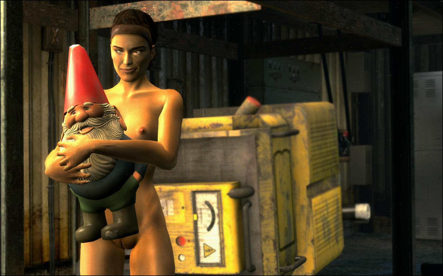 1girls 3d alyx_vance completely_nude completely_nude_female female female_only garden_gnome garry's_mod half-life half-life_2 human human_female human_only nude nude_female solo