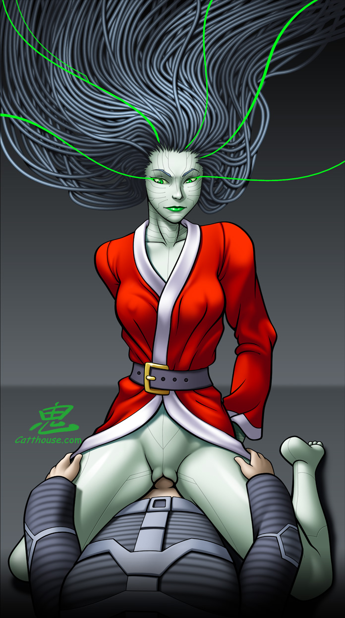 athletic_female christmas human human_penetrating oni_(artist) robot_girl shodan system_shock tagme