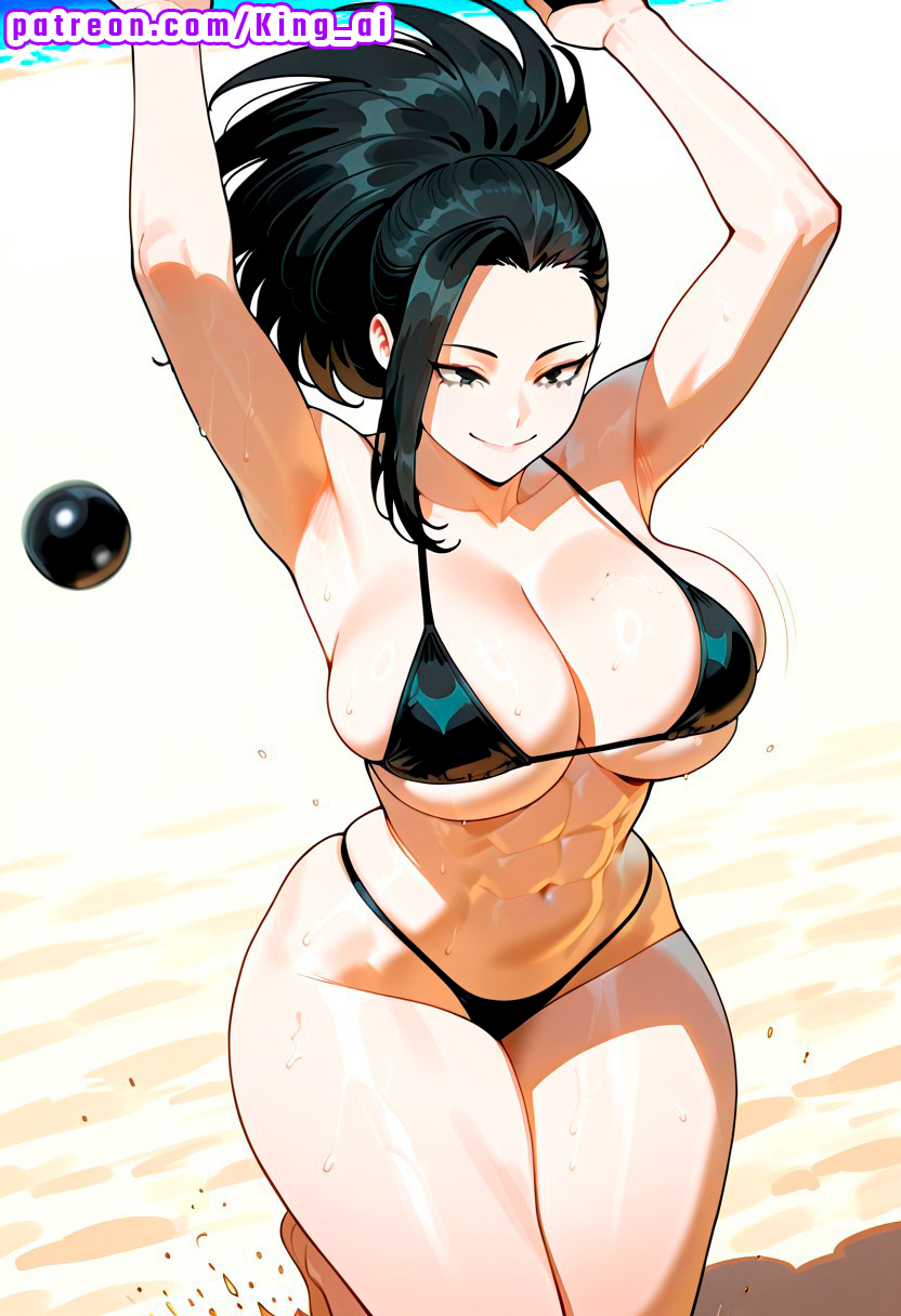 1female, 1girls, abs, absurd res, ai assisted, ai generated, arm up, ass, big ass, big breasts, big butt, big thighs, black eyes, black hair, black-haired female, blue leggings, blue sports bra, boku no hero academia, breasts, cleavage, creati, creaty, female, gym, gym clothes, high resolution, highres, indoors, king ai, large ass, large breasts, large butt, leggings, massive ass, massive breasts, massive butt, massive thighs, momo yaoyorozu, muscular female, my hero academia, navel, ponytail, spiky hair, sports bra, sportswear, stable diffusion, stretching, sweat, thick ass, thick butt, thick legs, thick thighs, thighs, water bottle, yaoyorozu momo