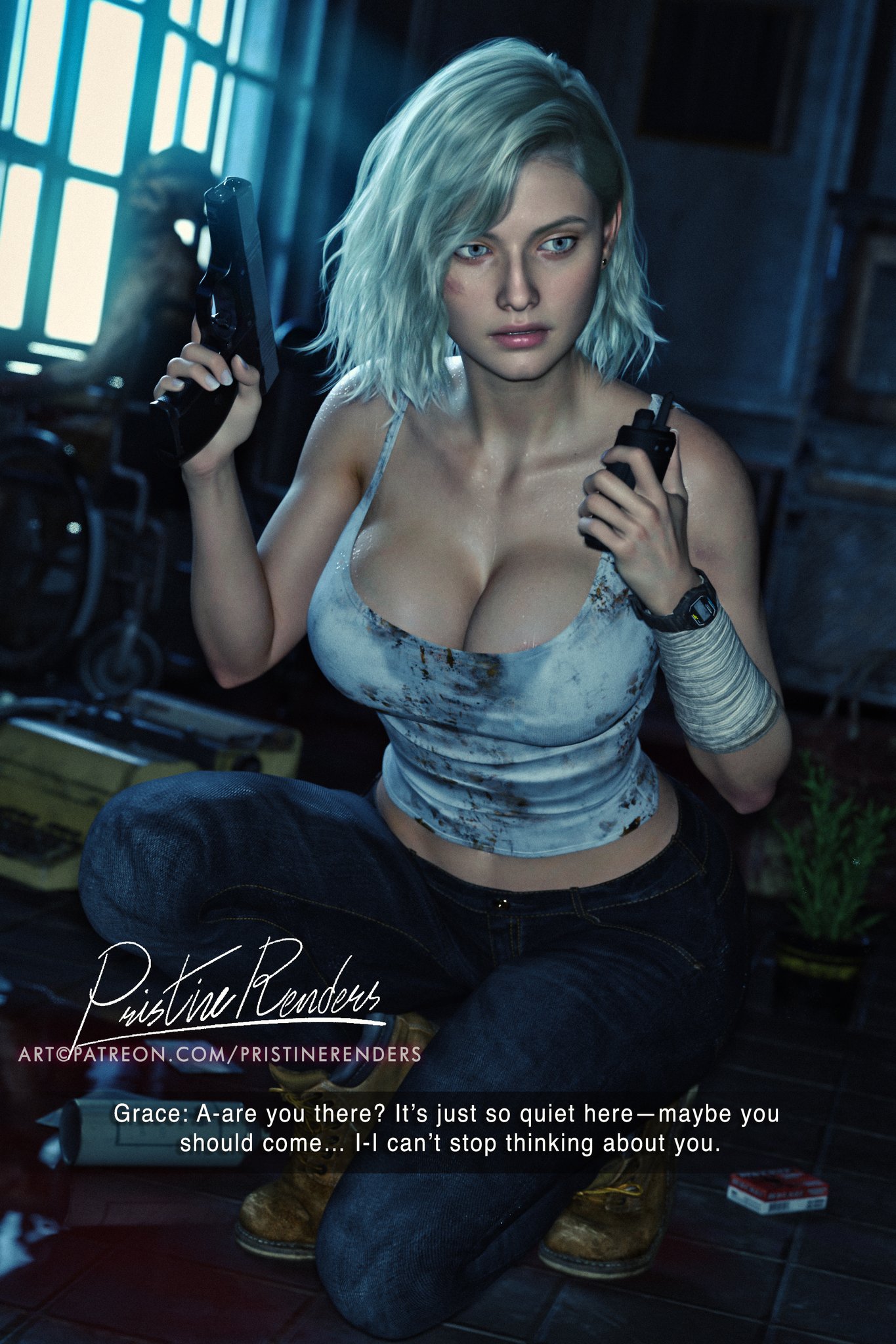 1girls, 3d, big ass, big breasts, big thighs, breasts, capcom, clothing, curvaceous, curvy, curvy figure, female, grace ashcroft, grace ashcroft (julia pratt), hips, huge ass, huge breasts, huge thighs, human, large ass, large breasts, large thighs, mature, mature female, nonsexual, pale skin, pristinerenders, resident evil, resident evil 9: requiem, slim waist, thick, thick hips, thick legs, thick thighs, thighs, voluptuous, waist, wide hips