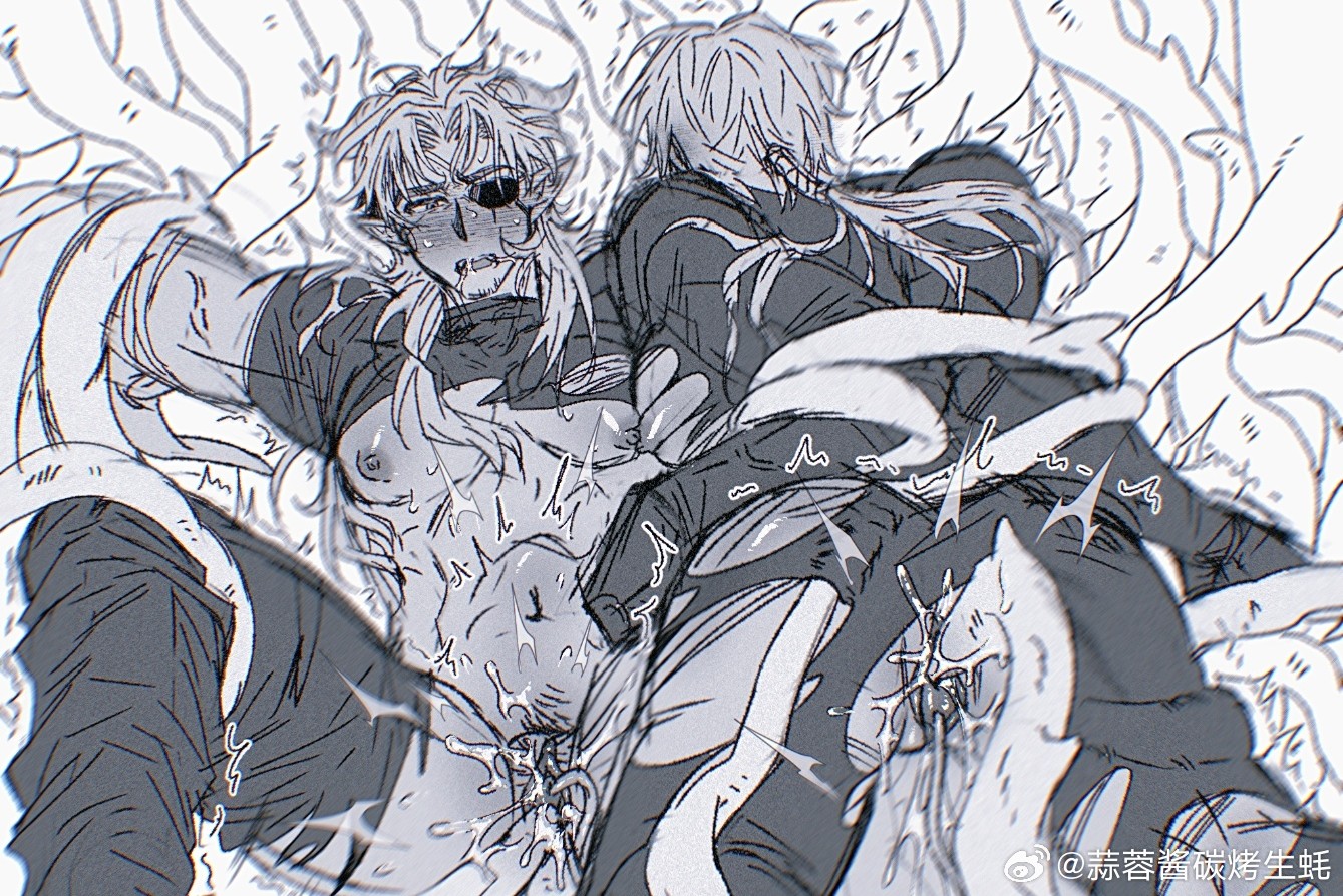arknights, bara, blush, bodily fluids, bodily fluids in pussy, cumdump, cuntboy, gay, hoederer (arknights), intersex, male, male only, meat toilet, moaning, muscular, nipples, penetration, pussy, restrained, ripped clothing, ripped pants, seaborn (arknights), sex slave, sexy male, tagme (artist), tentacle, ulpianus (arknights), yaoi