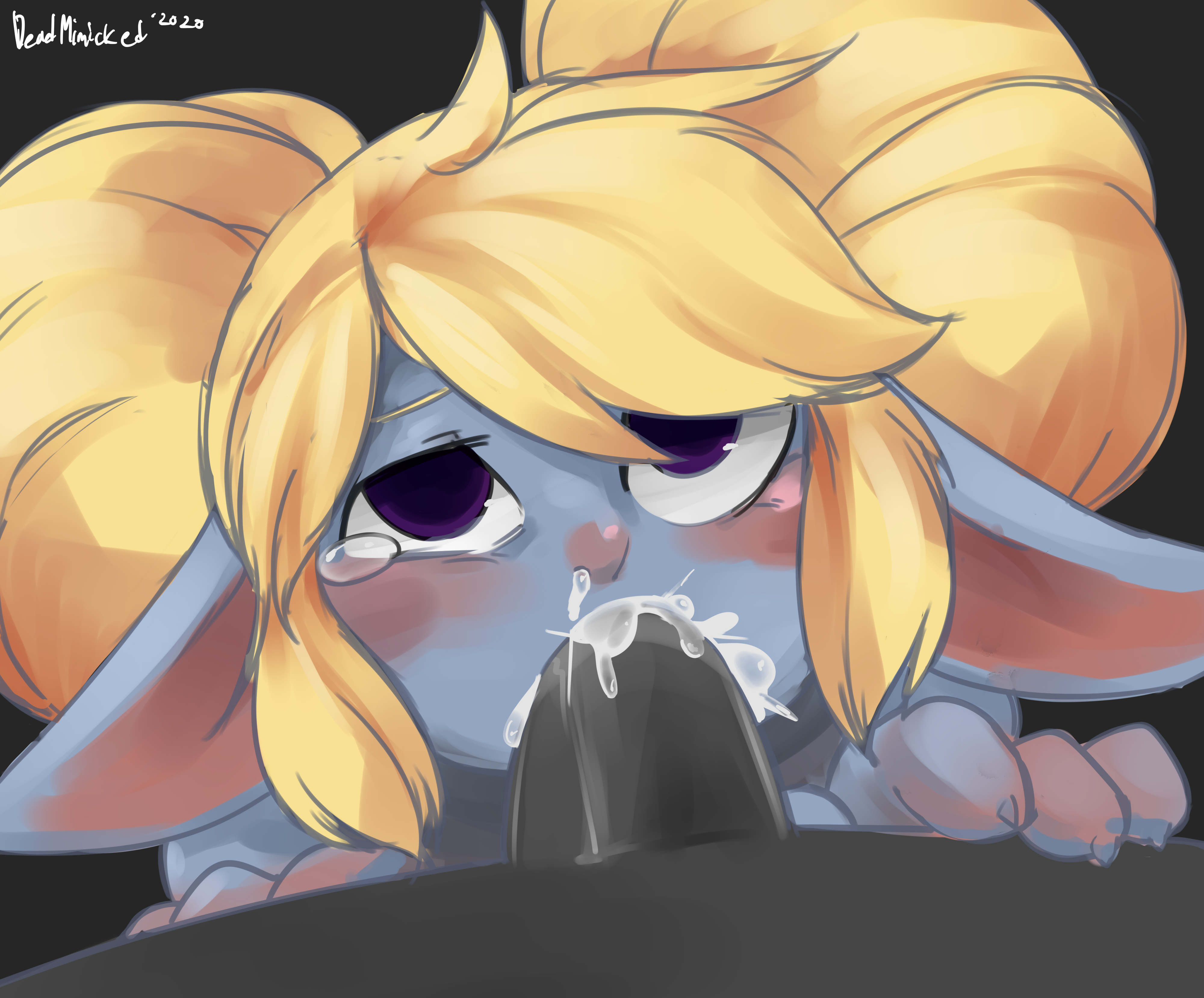deadmimicked, fellatio, female, league of legends, mimicp, oral, poppy, riot games, tagme, twintails, yordle