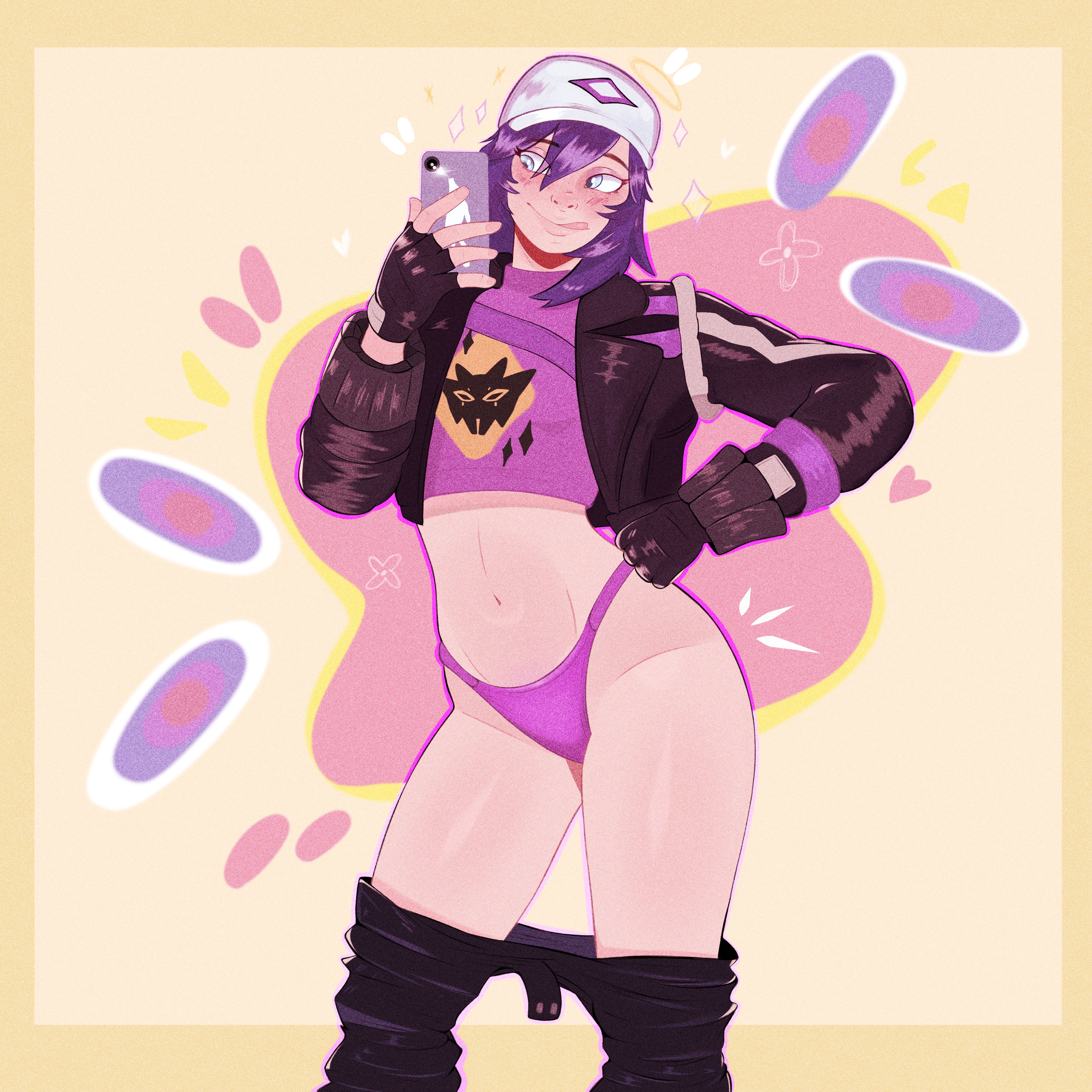 big ass, big butt, big thighs, clothing, curvy figure, curvy hips, epic games, female, female focus, female only, fortnite, fortnite: battle royale, mervynpumpkinh, peri (fortnite), purple hair, underwear