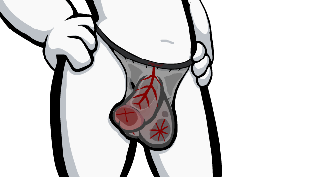 adjusting_clothes animated commission gif male_only puffylover69 swinging_balls swinging_penis underwear underwear_only white_body