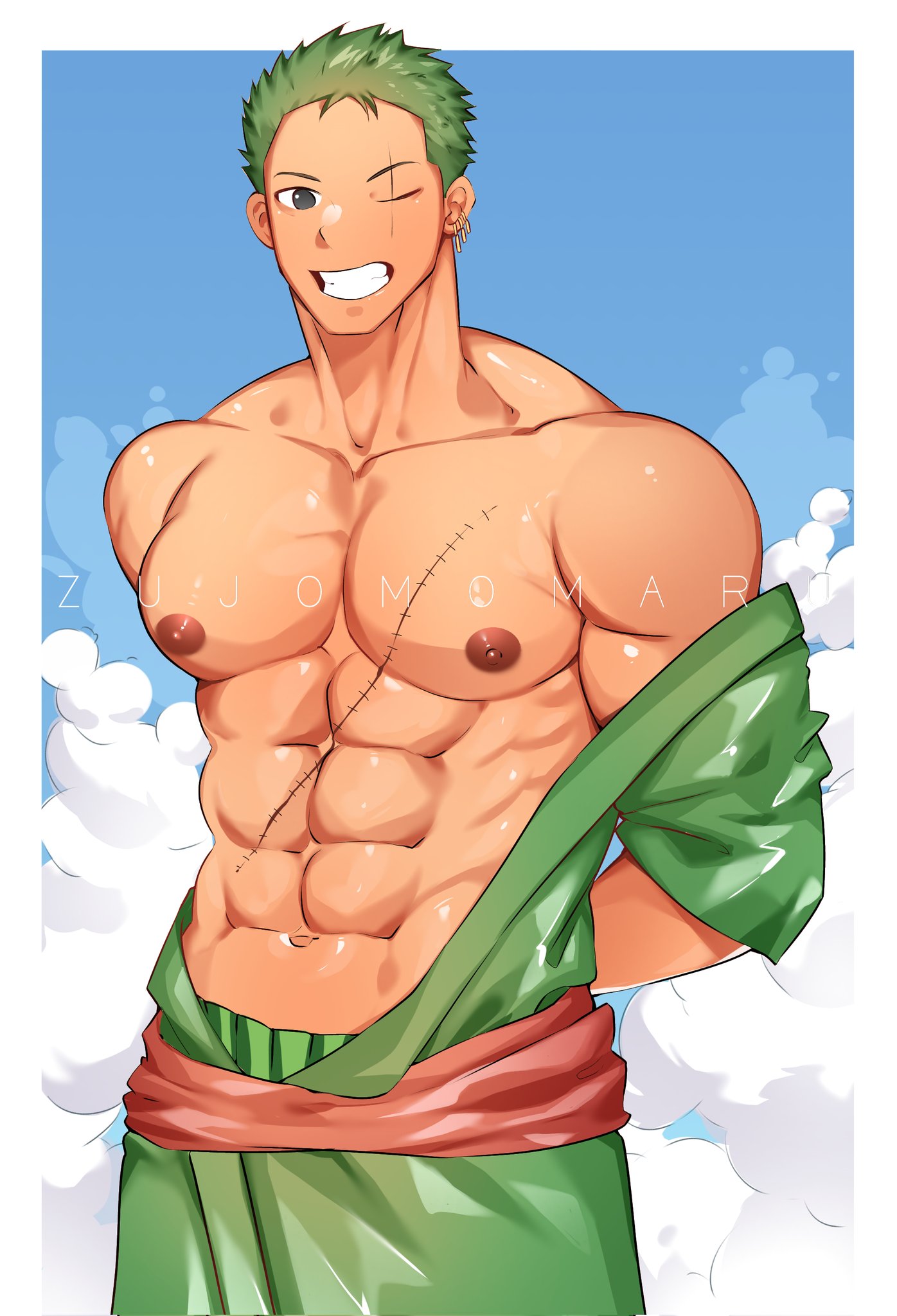 Roronoa Zoro (One Piece) Rule 34 Image