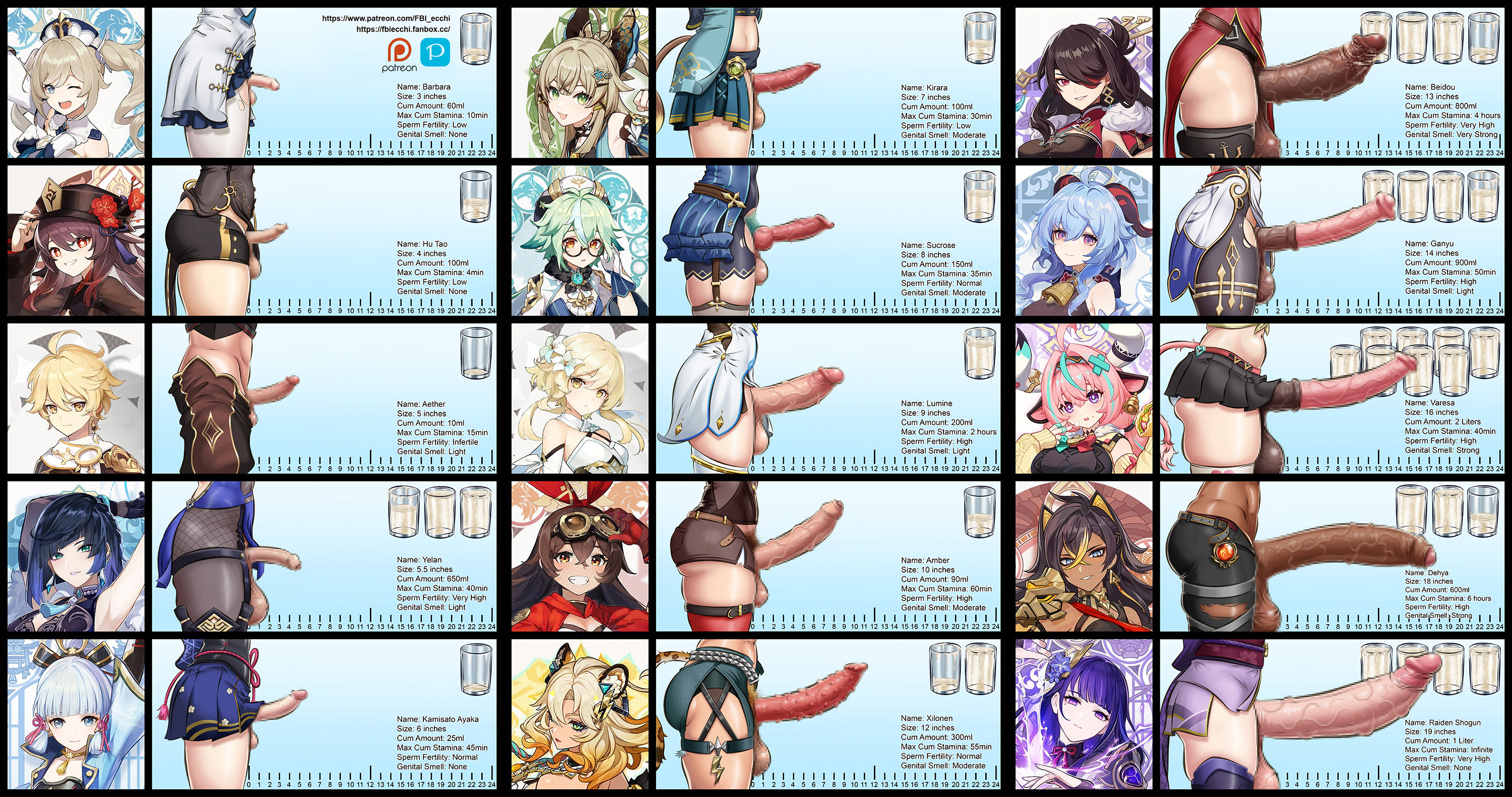 14futas, 1boy, 1male, 2d, 2d (artwork), 2d artwork, 6+futas, aether (genshin impact), amber (genshin impact), animal genitalia, armpits, balls, balls out, barbara (genshin impact), beidou (genshin impact), big penis, blonde, blonde female, blonde hair, blonde hair female, blue hair, bovid horn, bovine penis, brown hair, brunette, censored, censored penis, clothed, clothing, cow girl, cum, cum in cup, cum in glass, cum volume chart, dark genitals, dark skin, dark-skinned futa, dehya (genshin impact), dick, dick out, dickgirl, erect penis, erection, fbi ecchi, feline penis, feline penis on humanoid, futa focus, futa only, futanari, ganyu (genshin impact), genital fluids, genital focus, genitalia, genitals, genshin impact, glass cup, gradient background, green hair, horsecock, hu tao (genshin impact), huge cock, huge penis, human, human penis, kamisato ayaka, kirara (genshin impact), knotted penis, large balls, large penis, large testicles, light skin, light-skinned futa, light-skinned futanari, light-skinned male, lumine (genshin impact), male, measurements, medium penis, multiple futanari, multiple penises, patreon logo, patreon username, penis, penis focus, penis out, penis size chart, penis size comparison, penis size difference, penis spikes, penis spines, pixelated penis, pixiv username, raiden shogun, red penis, simple background, small penis, smegma, smile, sucrose (genshin impact), tail, testicles, text, thighs, uncircumcised, uncircumcised futa, uncircumcised penis, uncut, varesa (genshin impact), vein, veins, veiny, veiny penis, xilonen (genshin impact), yelan (genshin impact)