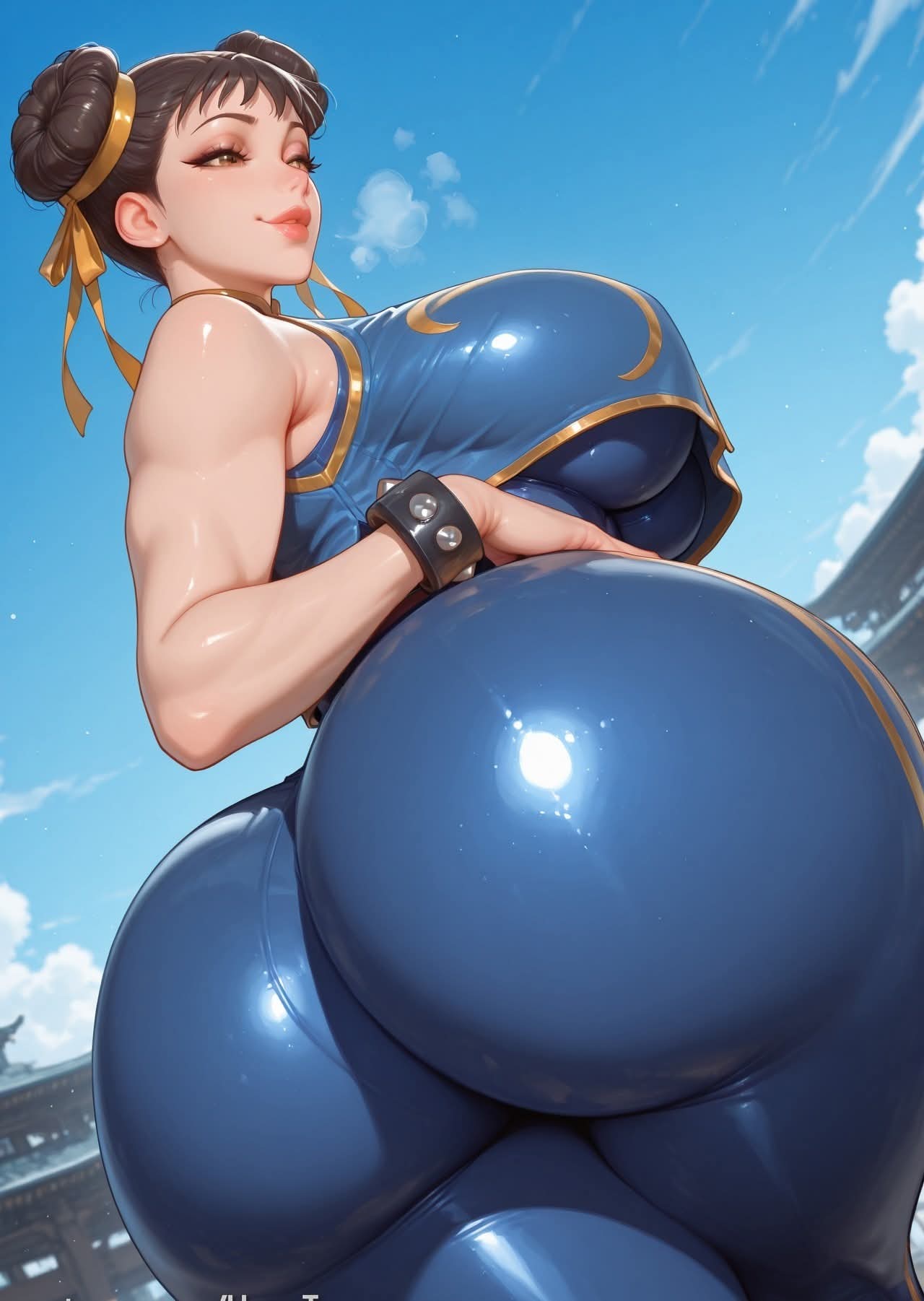 1girls, ai generated, asian, asian female, big ass, big breasts, brown eyes, brown hair, bubble ass, bubble butt, capcom, chun-li, chun-li (street fighter alpha), curvaceous, curvy female, dat ass, dumptruck ass, female, female only, hair bun, hourglass figure, huge ass, hypet, large breasts, light skin, light-skinned female, outdoors, paag, standing, street fighter, street fighter alpha, thick, thick ass, thick thighs, voluptuous, voluptuous female, wide hips