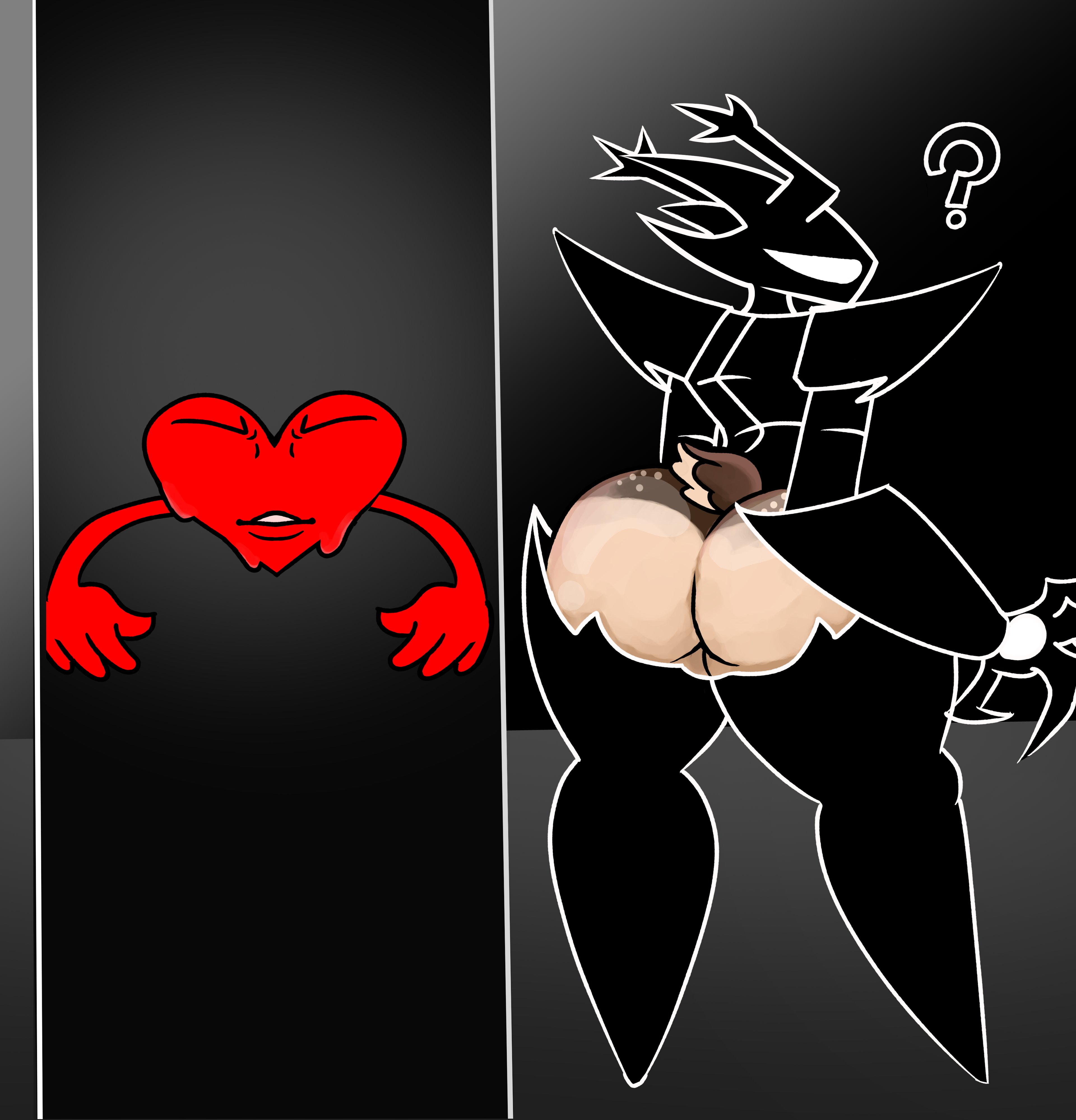 ass, ass focus, december holiday, deltarune, dess holiday, meme, roaring knight, sketch, soul (deltarune), soul (undertale), undertale, undertale (series)