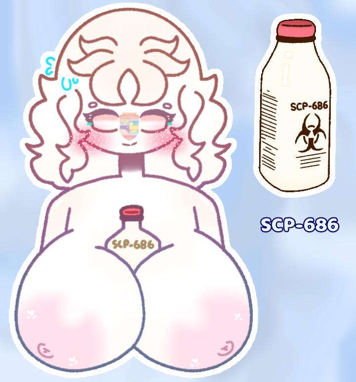 1girls alternate_breast_size alto_parana_(departamenthumans) bangs big_breasts blush bottle breast_expansion countryhumans countryhumans_girl crossover departamenthumans drink english_text expansion eyebrows female female_only food gradient_background heart implied_paizuri light_blue_background mari_sumi milk milk_bottle milk_container no_pupils on_breasts paizuri_invitation pink_nipples scp scp-686 scp_containment_breach scp_foundation shitpost short_hair simple_background sparkles sweat sweatdrop tagme text text_on_mug weird_crossover white_body white_eyes white_skin