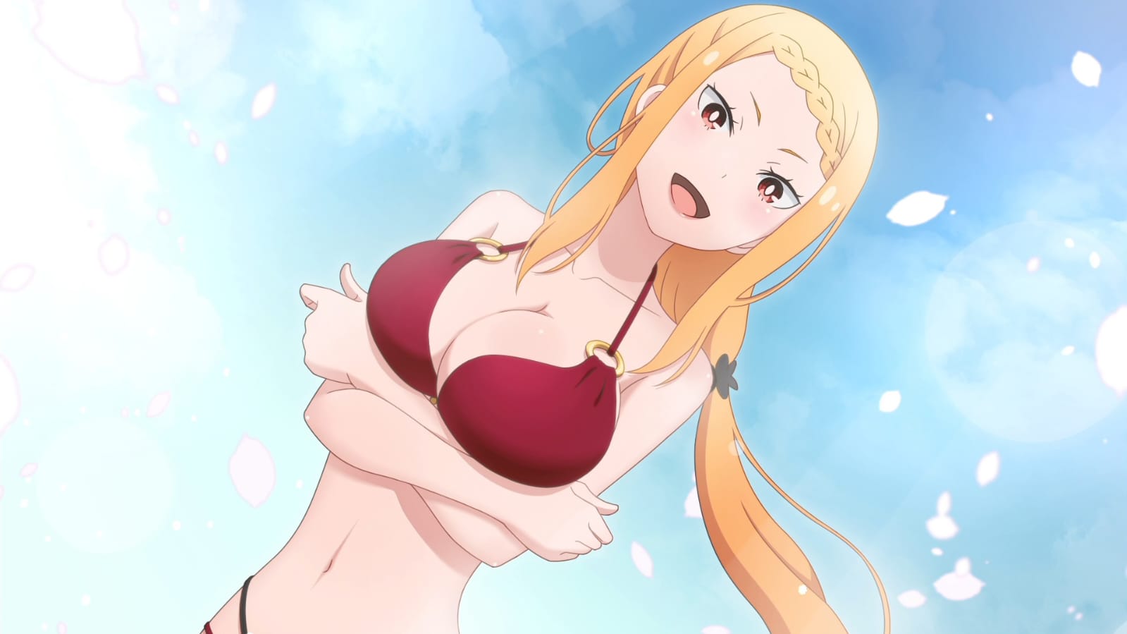 bikini, blonde hair, priscilla barielle, re:zero kara hajimeru isekai seikatsu