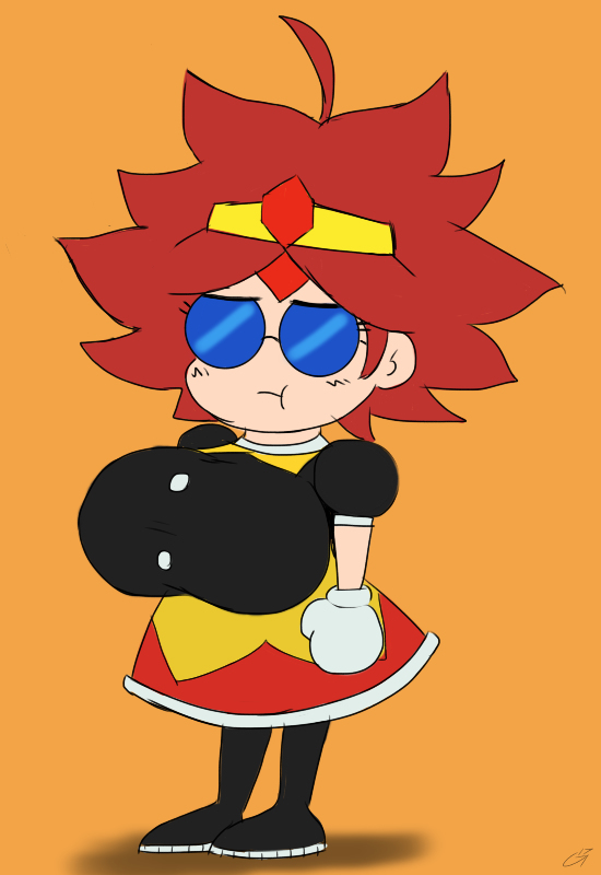 1girls 2017 alternate_breast_size breasts clothed dated eggette godalmite omelette original_character sonic_(series) source_request text watermark