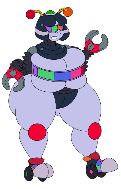 candy_cadet claws female five_nights_at_freddy's freddy_fazbear's_pizzeria_simulator humanized robot robotic roller_skates rule_63 sausagesspicy solo ultimate_custom_night