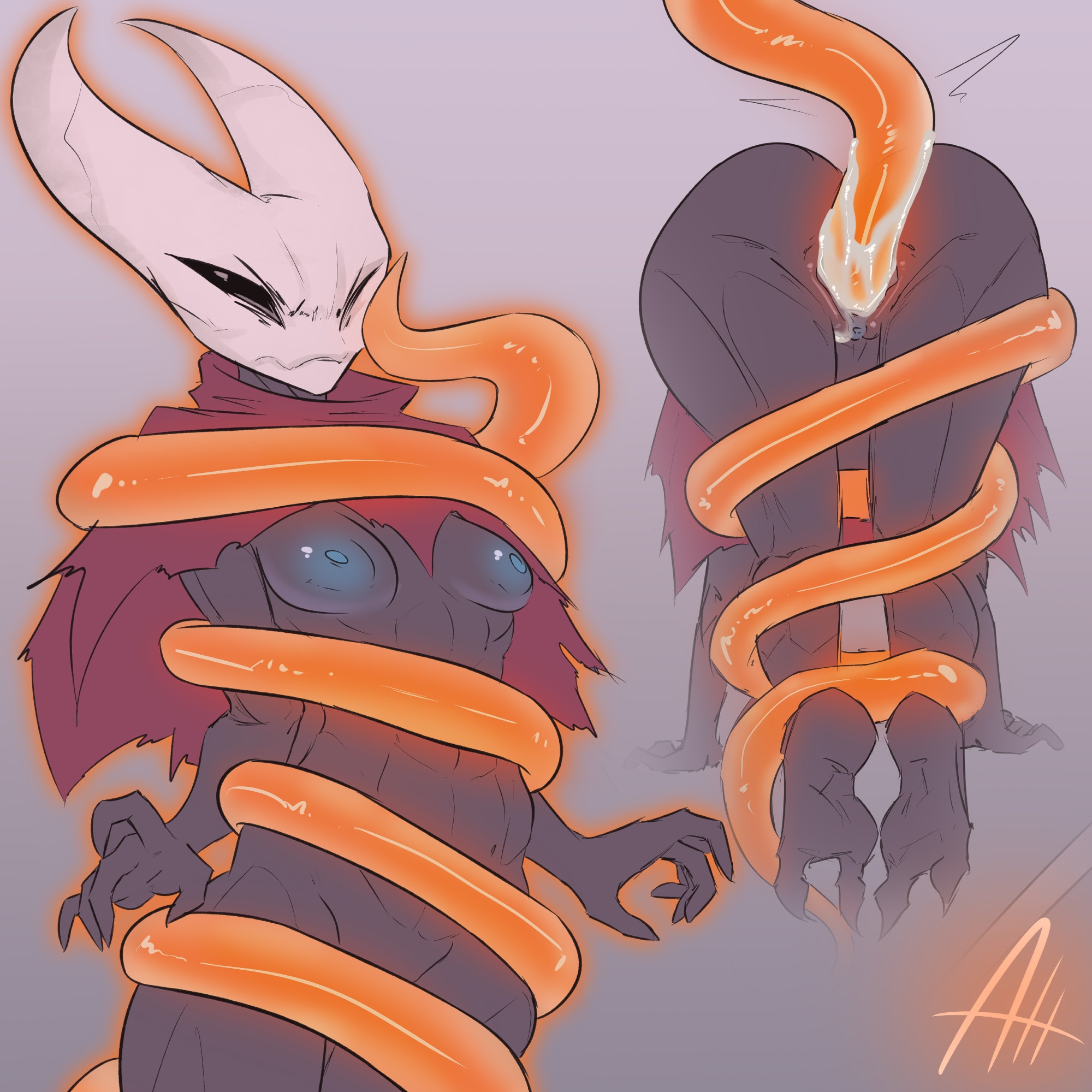 1girls, 2025, alexdehell, ass, big ass, black body, black skin, breasts, cloak, cum, cum in pussy, cum inside, female, hi res, hollow knight, hollow knight: silksong, hornet (hollow knight), horns, muscular, muscular female, pussy, questionable consent, red clothing, sex, silksong, tentacle, tentacle penetration, tentacle sex, tentacles around arms, tentacles around legs, the infection (hollow knight), thighs, vaginal penetration