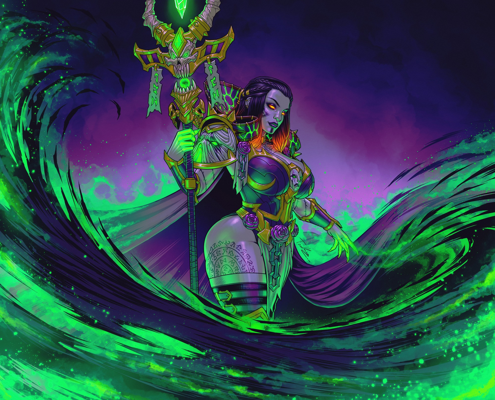2d, 2d (artwork), 2d artwork, big ass, big breasts, big thighs, blizzard entertainment, breasts, commission art, damntoadking, dark iron dwarf, dark iron dwarf female, dark iron dwarf warlock, deidre grimforge, digital media (artwork), dwarf, dwarf (warcraft), dwarf female, dwarf warlock, fantasy art, female, forsaken's grotesque collection, huge boobs, huge breasts, huge thighs, sexy, sexy pose, thick, thick thighs, thigh highs, thighhighs, thighs, warcraft, warlock, warlock (warcraft), world of warcraft, wow