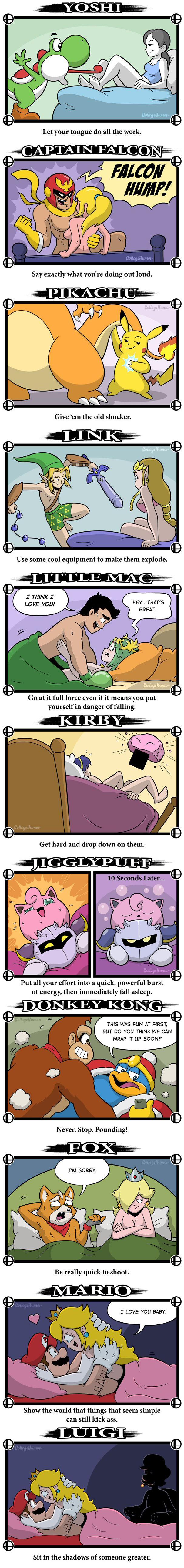 1boy, 2koma, 6+boys, 6girls, after sex, ahe gao, anal beads, armor, blonde hair, bottomless, boxers, boxing gloves, bra, brothers, captain falcon, censored, charizard, cigarette, cleavage, climax, collegehumor, comedy, comic, couple, creepy, crossed arms, crossover, crown, cuck, cuck chair, cuckold, dildo, disappointed, donkey kong, donkey kong (series), dorkly, earrings, electricity, english text, f-zero, feet, female, fire emblem, fox mccloud, funny, gloves, green hair, green yoshi, hat, headgear, heart, helmet, human, humor, hylian, i love you, imminent oral, indoors, interspecies, jewelry, jigglypuff, joke, kid icarus, kid icarus uprising, king dedede, kirby, kirby (series), link, link (ocarina of time), little mac, luigi, male, male/male, mario, mario (series), marth (fire emblem), meme, meta knight, metroid, missionary, multiple boys, multiple poses, nintendo, ocarina of time, on bed, palutena, passionate, pikachu, pillow, pointy ears, pokémon (species), pokemon, pokemon (species), princess peach, princess rosalina, princess zelda, punch out, punch-out!!, samus aran, screaming, sex, sex toy, sleeping, speech bubble, star fox, straight, super smash bros., super smash bros. for nintendo 3ds and wii u, sweat, sweatdrop, sword, text, text bubble, the legend of zelda, tiara, twilight princess, unsatisfied, watching, weapon, white skin, wii fit, wii fit trainer, wii fit trainer (female), yoshi, yoshi's island, zelda (twilight princess)