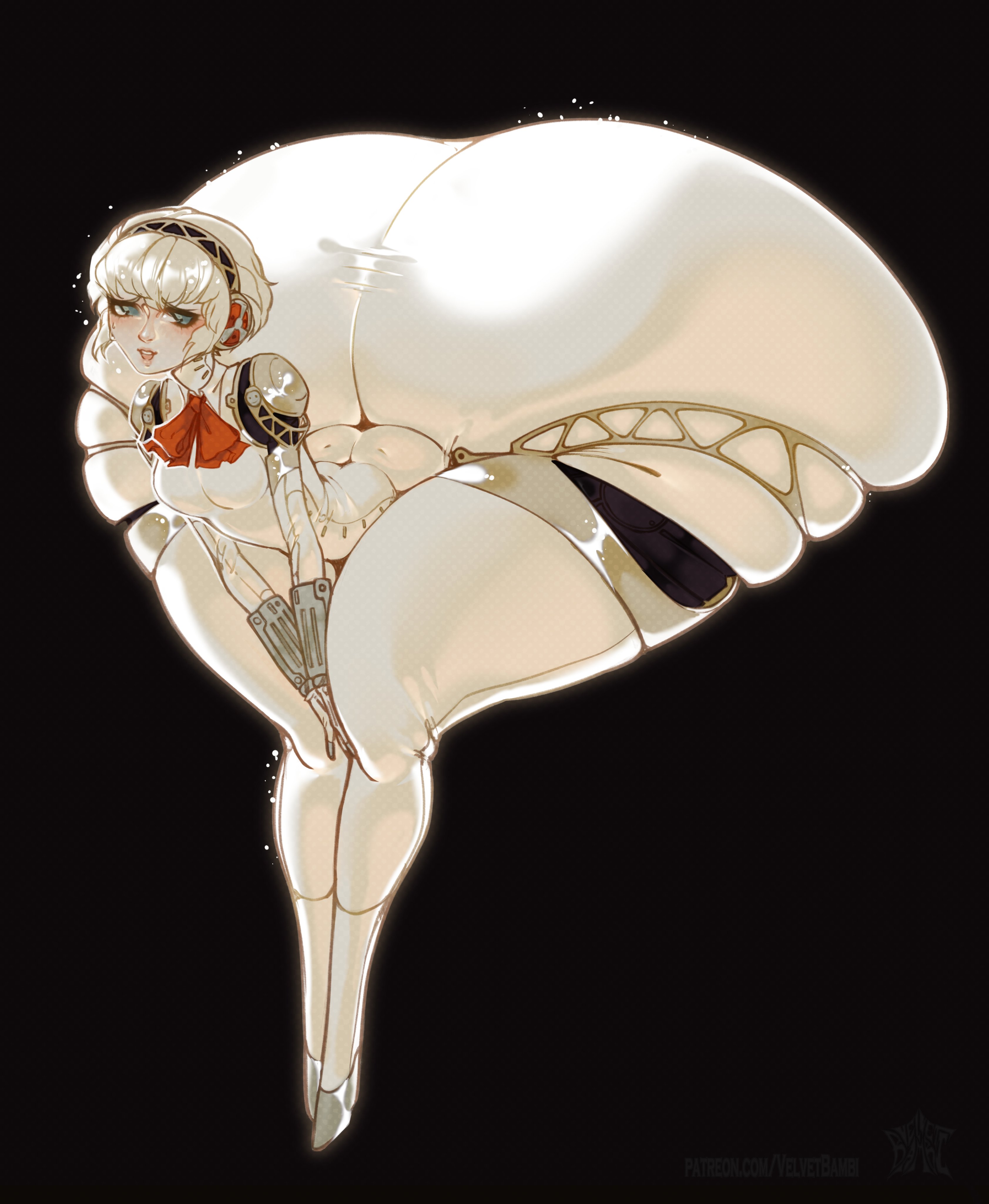 1girls, aigis (persona), ass bigger than head, ass bigger than torso, ass body, breasts, female, hyper, hyper ass, hyper legs, hyper thighs, leaning forward, looking at viewer, massive ass, persona, persona 3, small breasts, solo, solo female, tagme, thick thighs, velvet bambi