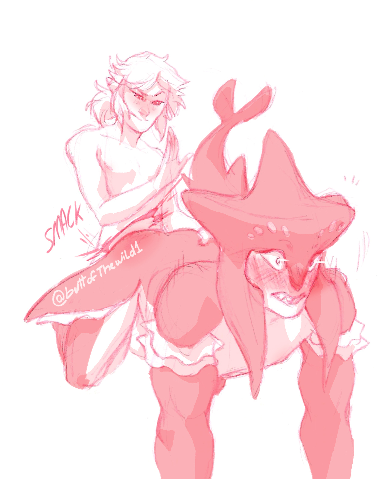 ass slap, bigger penetrated, blush, breath of the wild, buttofthewild, doggy style, gay, gay male, interspecies, link, male, male only, male penetrating, monochrome, prince sidon, sex, size difference, sketch, slap, small dom big sub, small top, small top big bottom, smaller dominant, smaller penetrating, smaller penetrating bigger, smaller top, smaller top and beefy bottom, taken from behind, the legend of zelda, twink top, twink topping jock, yaoi, zora
