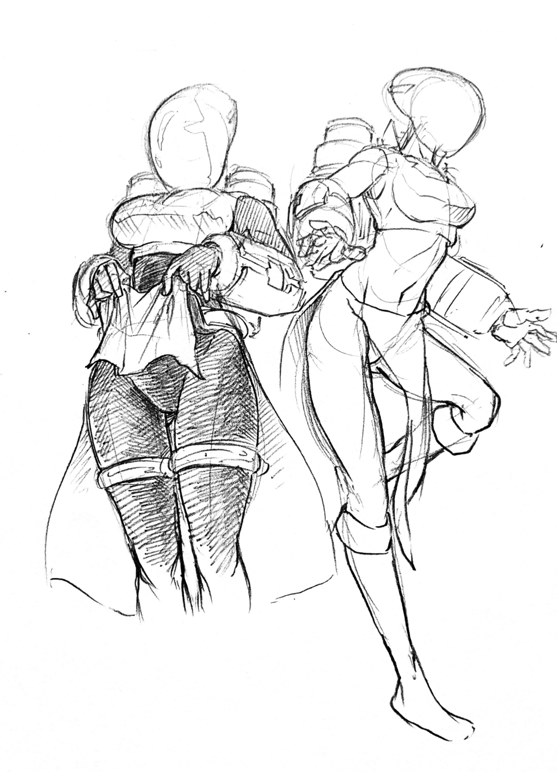 artificer (risk of rain), black and white, dead source, faceless character, faceless female, female, lifting skirt, northstar (pixiv15216394), risk of rain, risk of rain 2, tagme