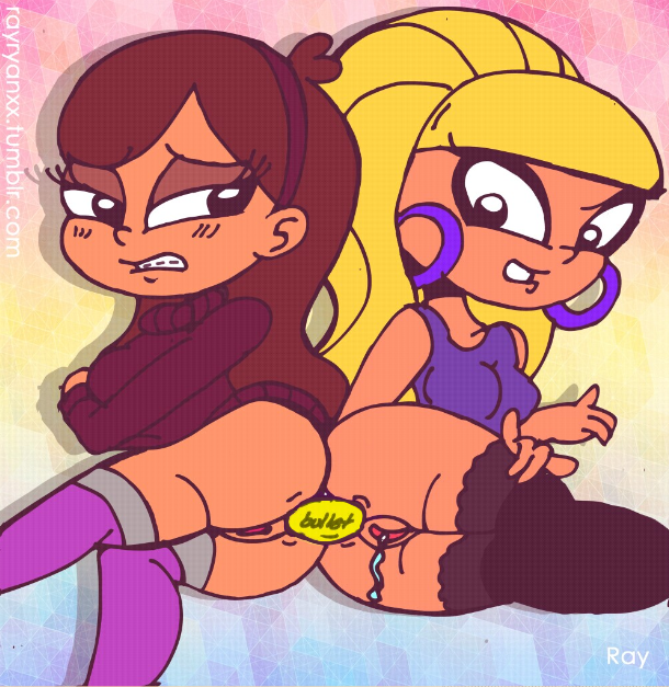 2girls anal anal_insertion ass blonde_hair braces brown_hair dildo dildo_in_ass disney disney_channel double_dildo female female_only gravity_falls mabel_pines multiple_girls pacifica_northwest pussy pussy_juice rayryan smooth_skin yuri