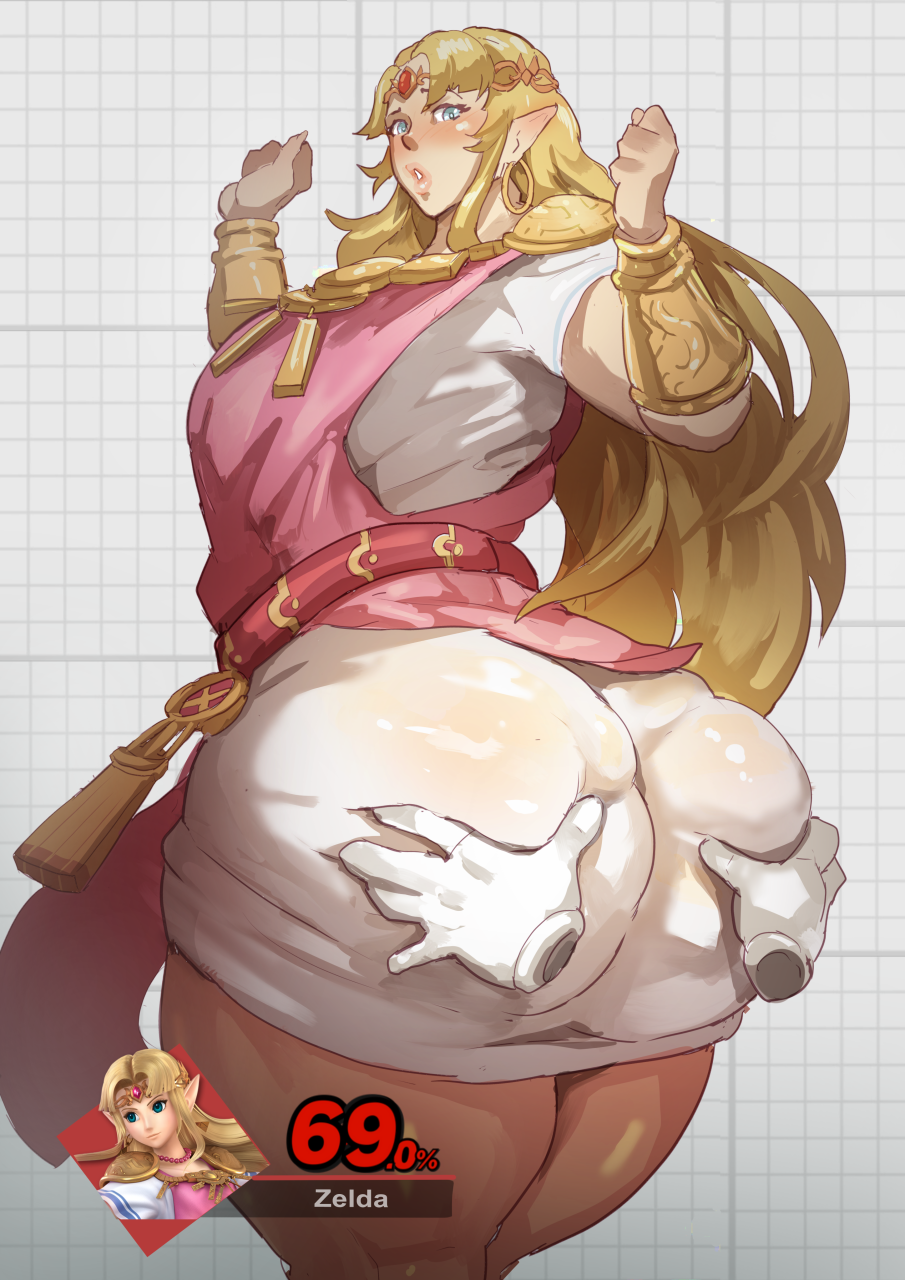 1girls a_link_between_worlds ass ass_grab ass_in_dress big_ass big_butt blush bottom_heavy bubble_butt busty clothed curvy disembodied_hands donaught dress fat_ass female groping huge_ass large_ass looking_back master_hand nintendo pawg princess_zelda solo_female solo_focus super_smash_bros. the_legend_of_zelda thick_ass thick_thighs tiara tight_clothing tight_dress venus_body voluptuous wide_hips zelda_(a_link_between_worlds)