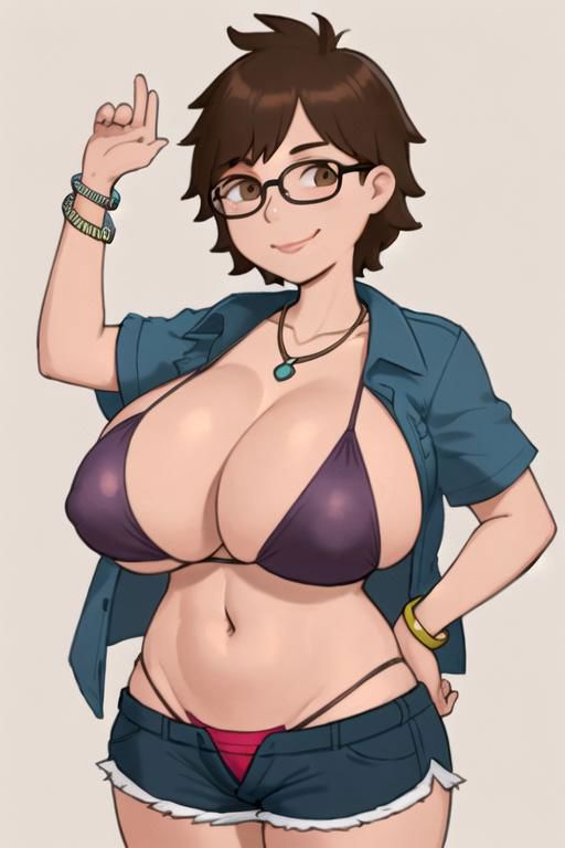 2023 ai_generated american_dad big_breasts curves family_guy fusion_character glasses jossyless_(ai) meg_griffin steve_smith