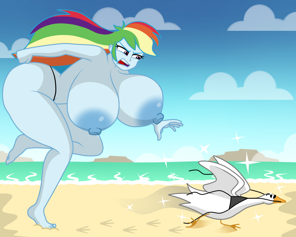 1girls angry areolae barefoot big_ass big_breasts big_nipples bikini_bottom bikini_top black_bikini black_thong blue_skin breasts busty duck equestria_girls female goose huge_ass huge_breasts humanoid large_areolae large_breasts mashoart mostly_nude multicolored_hair my_little_pony nipples no_bra pubic_hair puffy_nipples purple_eyes rainbow_dash_(eg) rainbow_dash_(mlp) running smooth_skin stolen_bikini stolen_clothes stolen_swimsuit thong topless voluptuous wide_hips