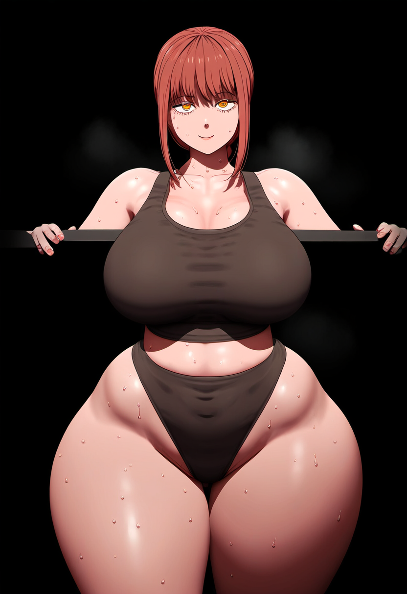 1girls ai_generated ass ass ass_focus big_ass big_butt breasts chainsaw_man fat_ass gloopai hourglass_figure huge_ass huge_butt looking_at_viewer makima_(chainsaw_man) nai_diffusion solo steam steaming_body sweat sweatdrop thick thick_ass thick_thighs voluptuous voluptuous_female wide_hips