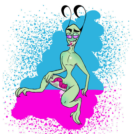 1boy alien alien_genitalia alien_humanoid alien_penis almighty_tallest antennae blue_background blush bodily_fluids claws color colored cum digital_media_(artwork) digitigrade erection eyebrows feet fingers genital_fluids genitals green_body green_skin half-closed_eyes humanoid invader_zim invader_zim_memelord irken male male_only naked nickelodeon nude penis precum prehensile_penis purple_background purple_eyes pussy_juice shaded small_waist solo tallest_purple three_fingers three_toes toe_claws toes white_background