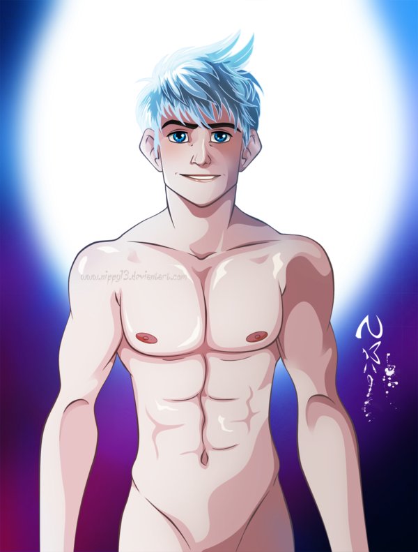 1boy abs gay jack_frost male_only muscles muscular nipples nippy13 pectorals rise_of_the_guardians