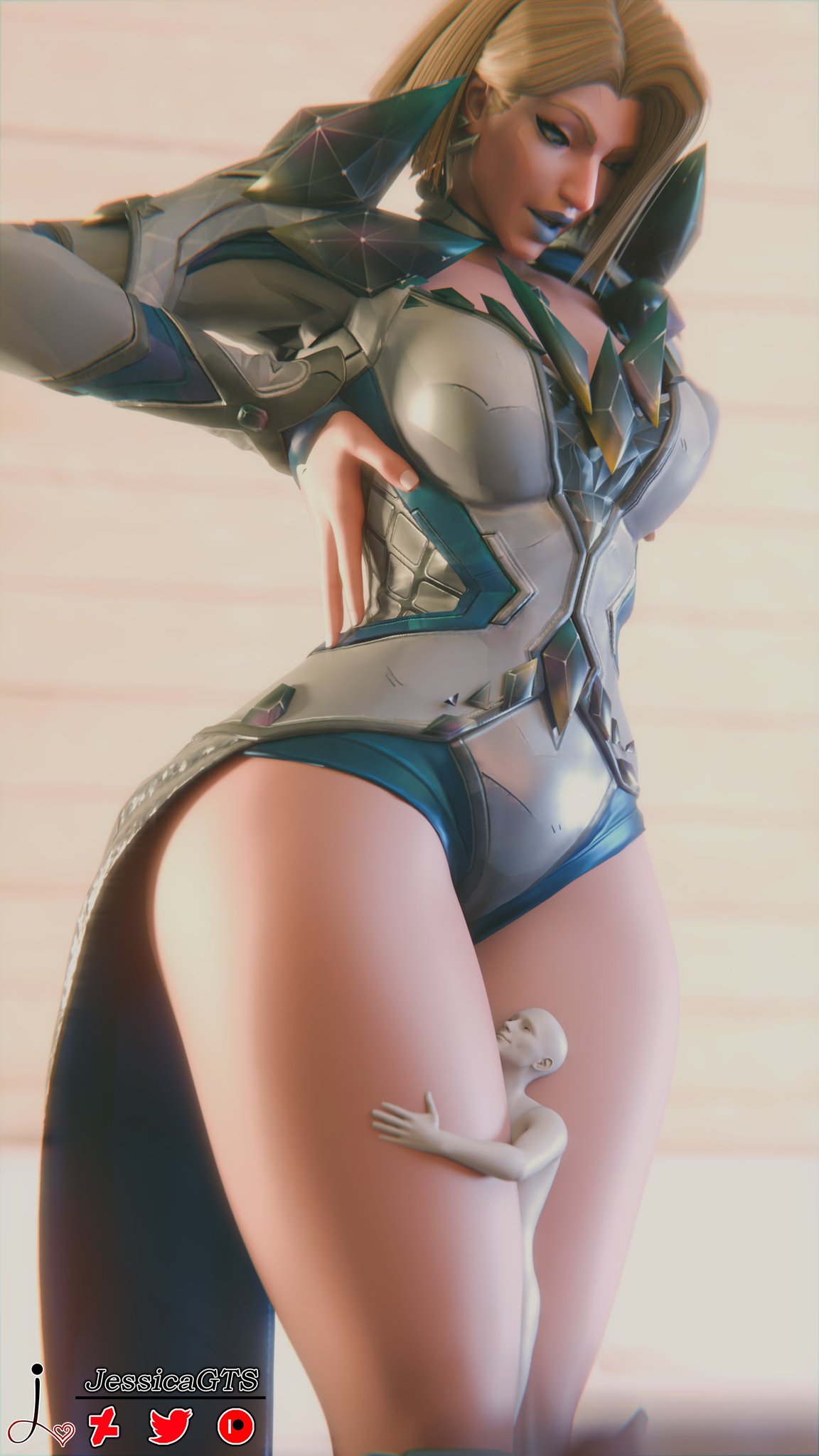 1girls, 3d, ass, bare thighs, big ass, big breasts, big thighs, blonde eyebrows, blonde female, blonde hair, blue eyes, blue lipstick, bob cut, breasts, bust, busty, curvaceous, curvy, curvy figure, earrings, emma frost, emma frost (marvel rivals), eyebrows, eyelashes, female, giantess, hair behind ear, hellfire club, hips, huge ass, huge breasts, huge thighs, jessicagts, large ass, large breasts, large thighs, legs, legs together, light skin, light-skinned female, looking at another, looking down, macro, macro female, marvel, marvel comics, marvel rivals, mature, mature female, medium hair, milf, mutant, mutant (marvel), slightly open mouth, slim waist, small waist, standing, tall, tall female, thick, thick hips, thick legs, thick thighs, thighs, thin waist, voluptuous, waist, white queen, wide hips, x-men
